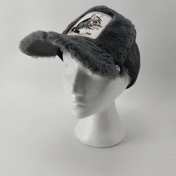 Goorin Hat Faux Fur Chilla Pilla Chill Pill Softy Mouse Chinchilla Trucker - Picture 14 of 16